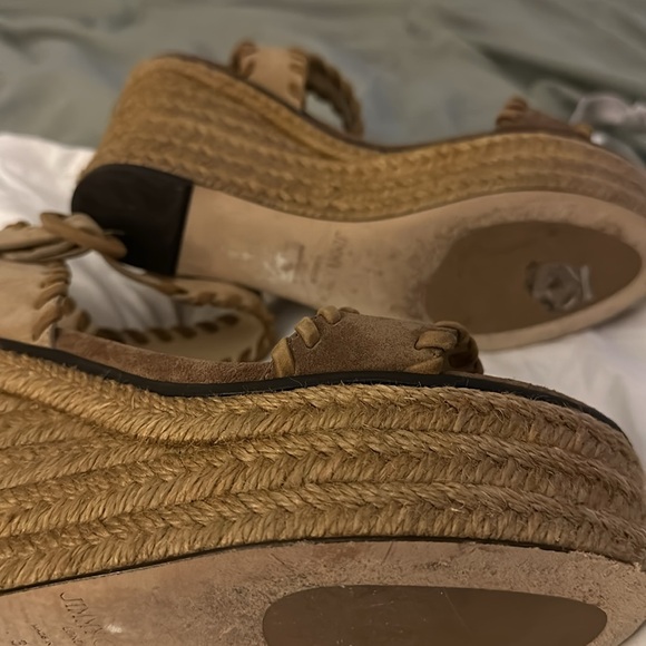 Jimmy Choo suede wedge size 8 - Picture 3 of 6